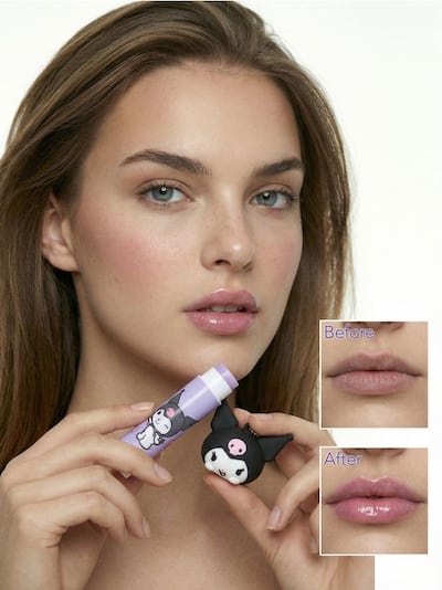 Mustikalõhnaline huulepalsam dekoratiivses pakendis Kuromi