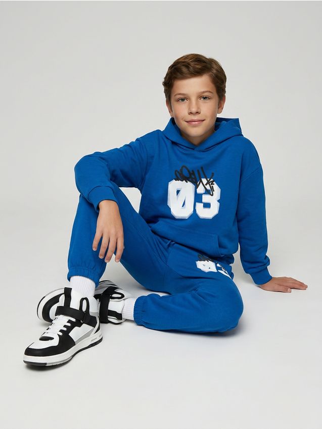 Sinsay - Pantaloni de trening tip jogger - light blue