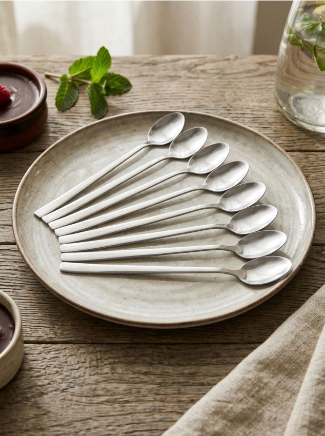 Sinsay - Lingurițe de ceai 8 bucăți - argintiu