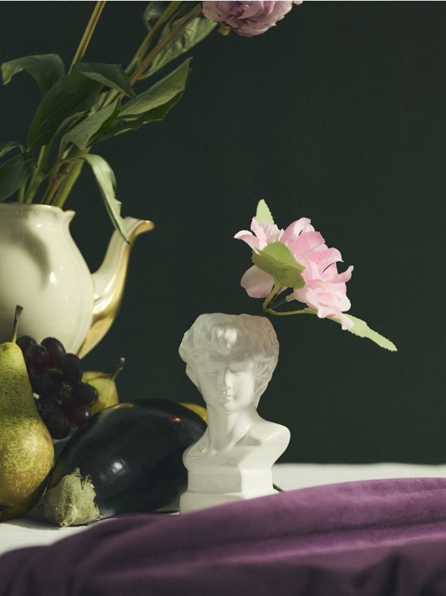 Sinsay - Vază ceramică tip bust - alb