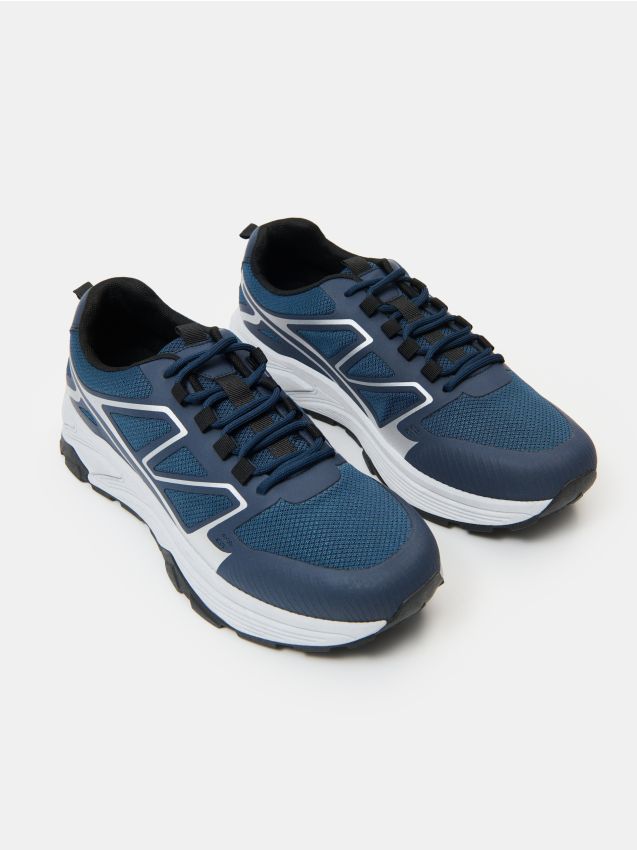 Sneaker con lacci - blu scuro