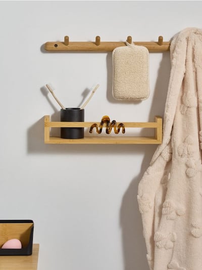 Bambusowa półka łazienkowa
