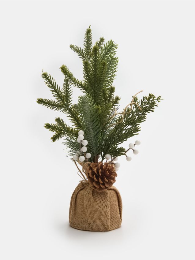 Sinsay - Vianočná dekorácia v tvare stromčeka - biela