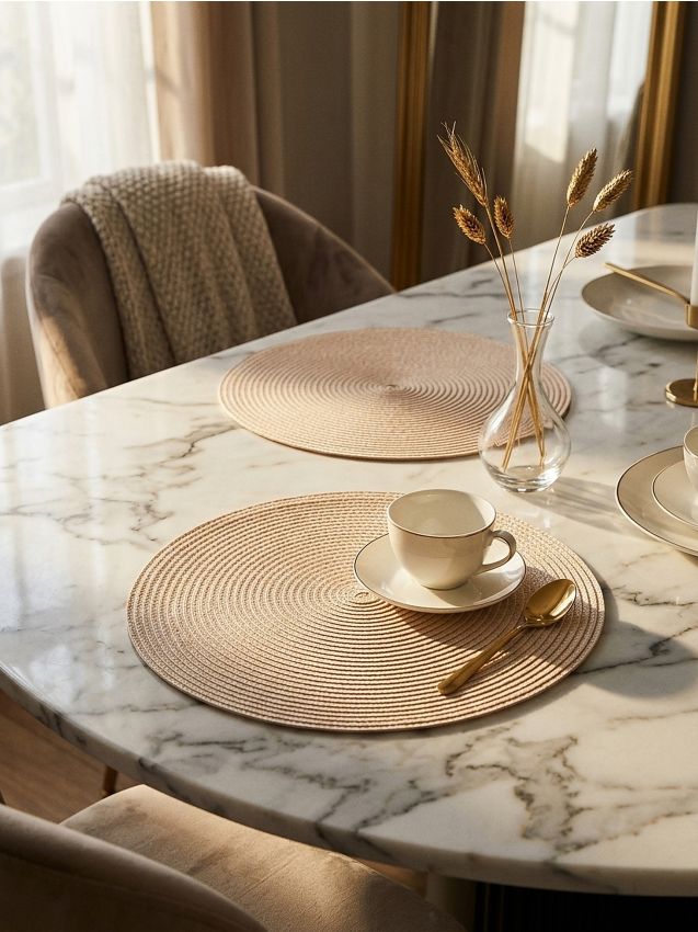 Sinsay - Set de 2 naproane - crem