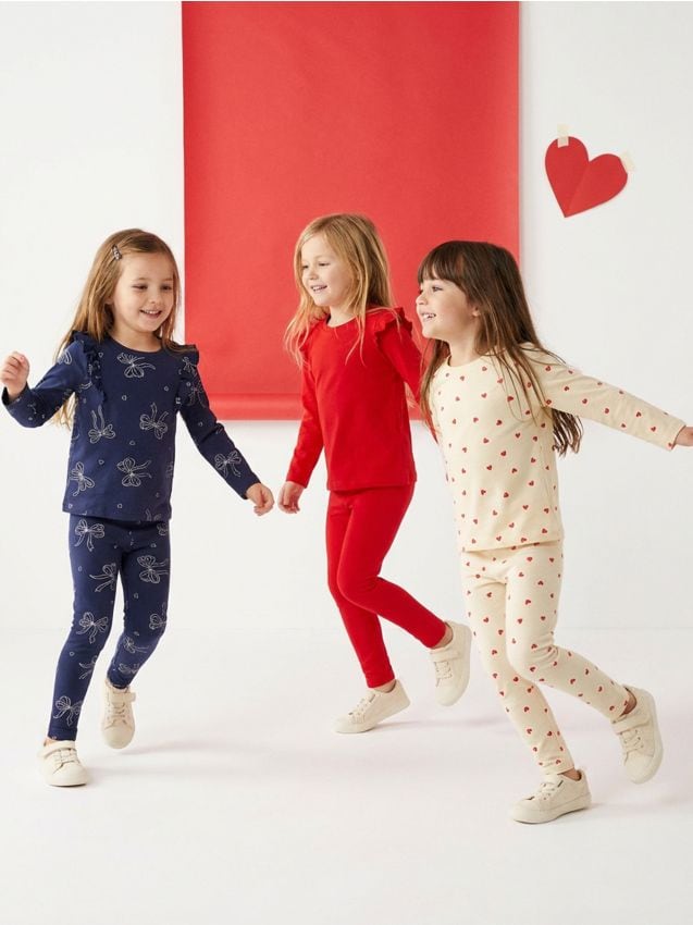 Sinsay - Colanți din bumbac 3 pack - crem