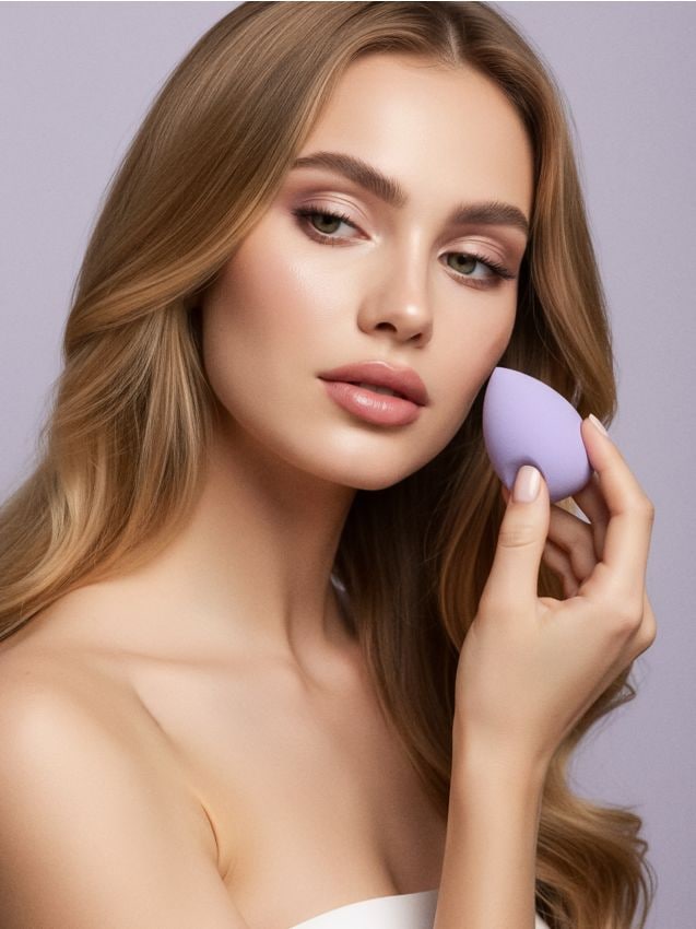 Sinsay - Set de 2 bureți pentru machiaj - lavand