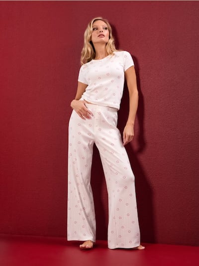 Двокомплектна бавовняна піжама