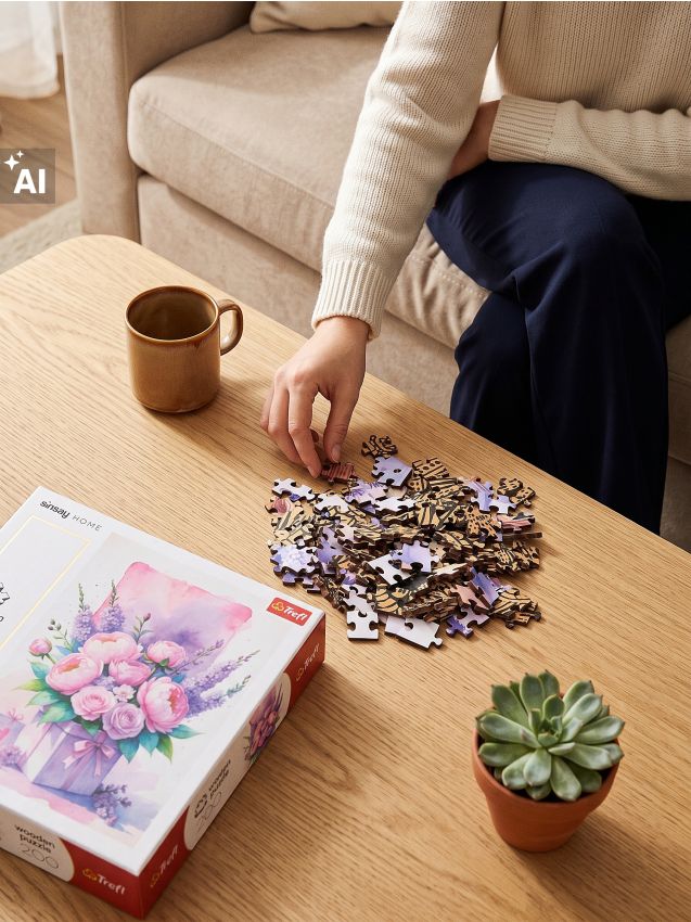 Sinsay - Puzzle s motivom buketa cvijeća Trefl 200 pack