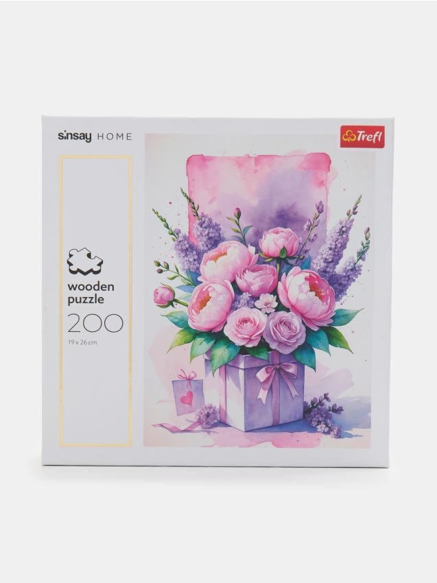Sinsay - Puzzle cu motiv de buchet de flori Trefl 200 pack - roz