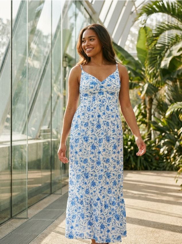 Sinsay - Rochie cu model floral - multicolor