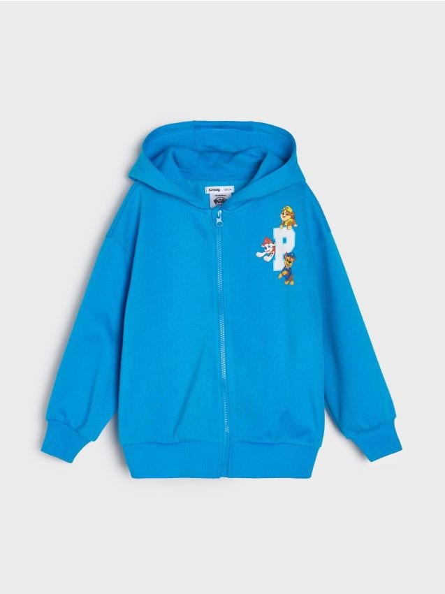Sinsay - Hanorac cu glugă și fermoar PAW Patrol - mid blue