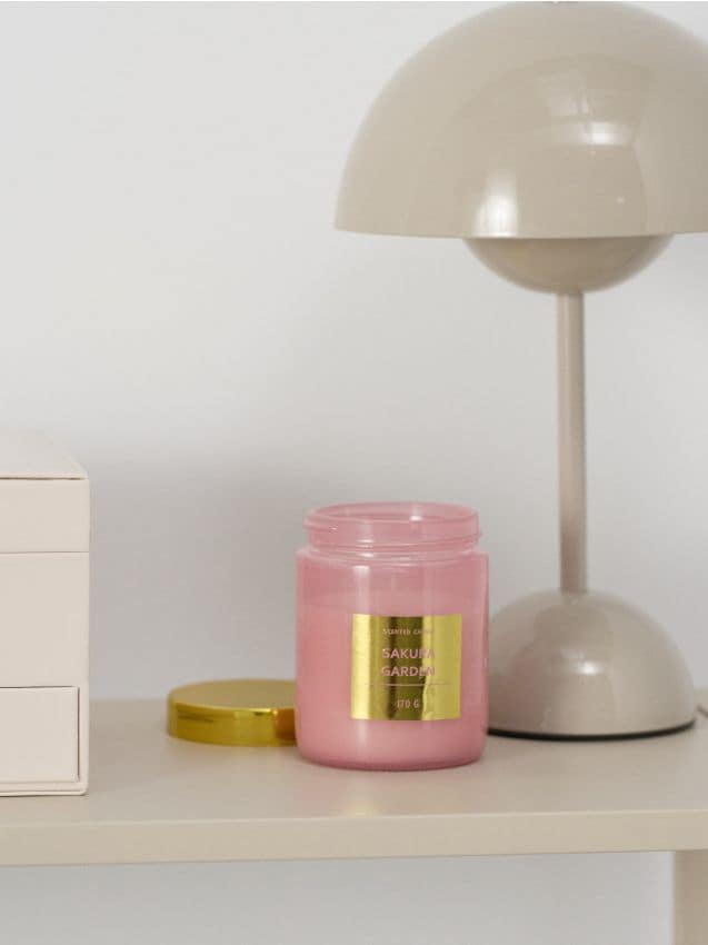 Sinsay - Vonná sviečka Sakura Garden - pastelová ružová