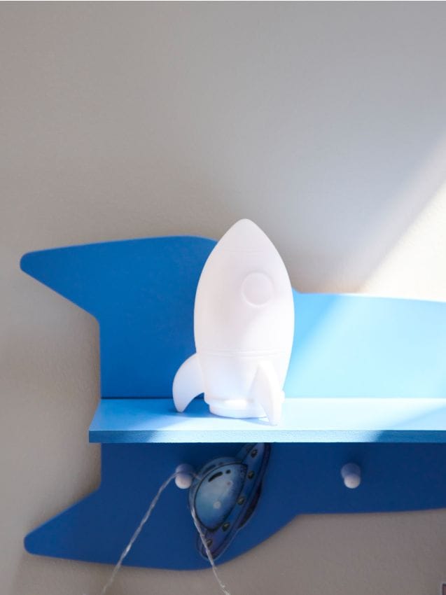 Sinsay - Lumină de noapte pentru copii în formă de rachetă - alb