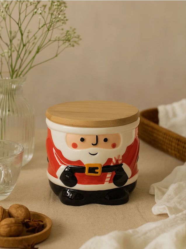 Sinsay - Vianočná nádoba na potraviny s vekom - červená