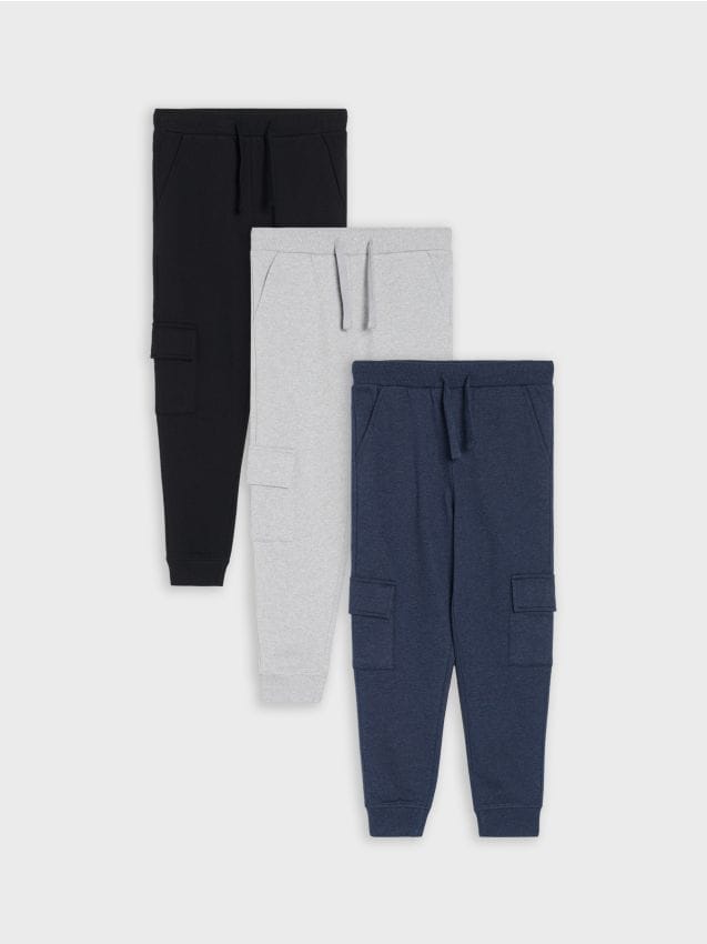 Sinsay - Pantaloni slim 3 pachet - bleumarin