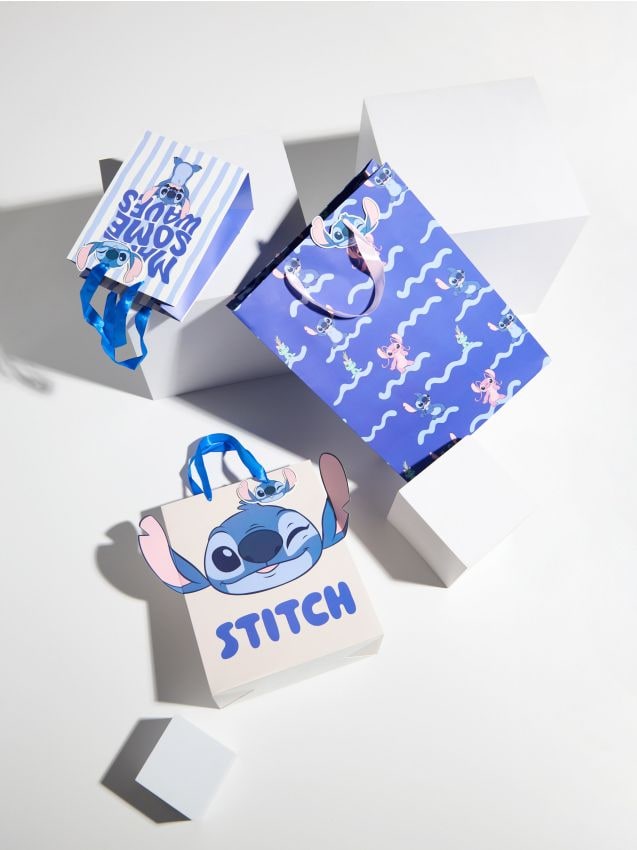 Σετ με 3 σακούλες δώρου Stitch - SINSAY