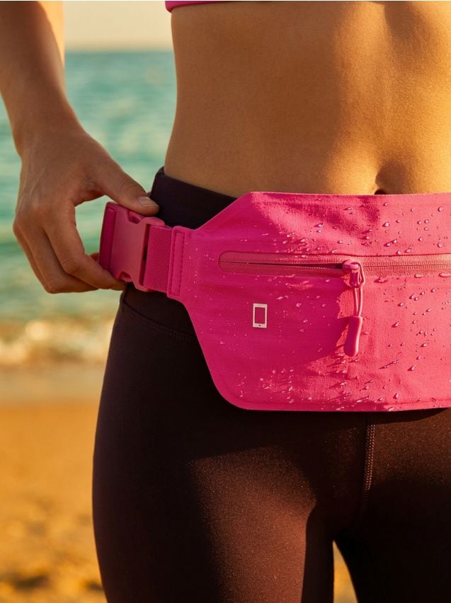 Sinsay - Borsetă de alergare pentru talie - roz-aprins