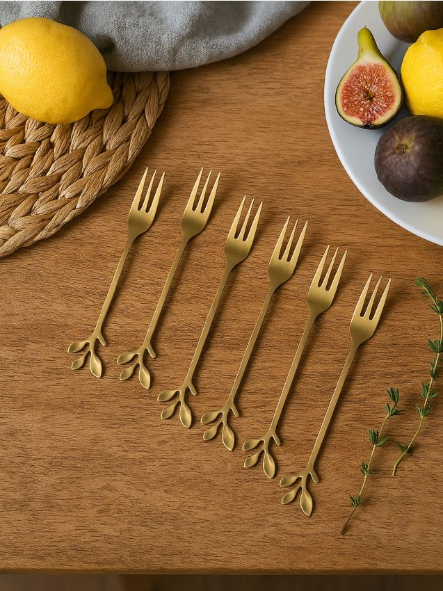 Sinsay - Vidličky 8 Pack - zlatá