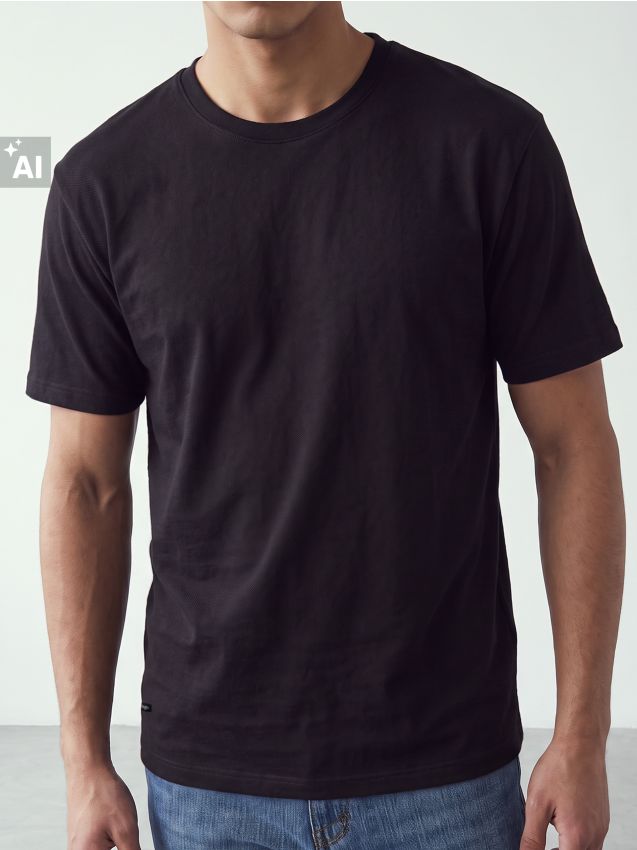 Sinsay - Tricou din bumbac comfort - albastru metalizat