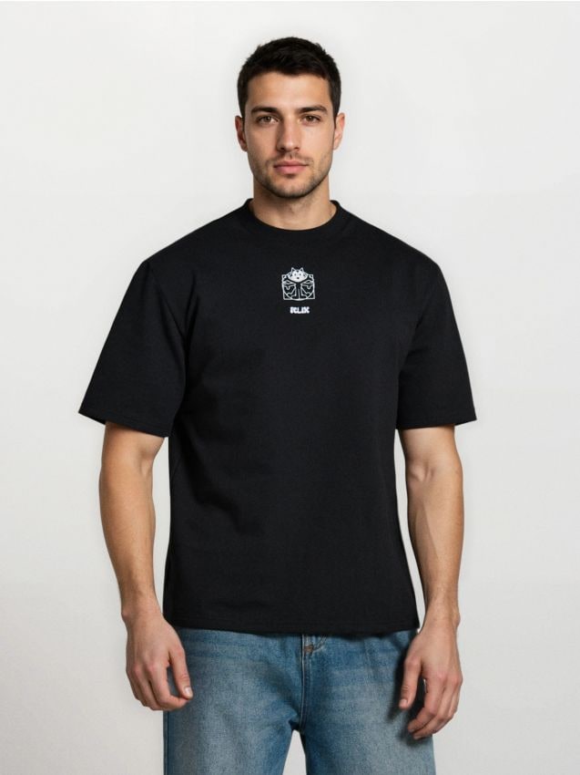 Sinsay - Tricou din bumbac cu imprimeu Felix the Cat - negru