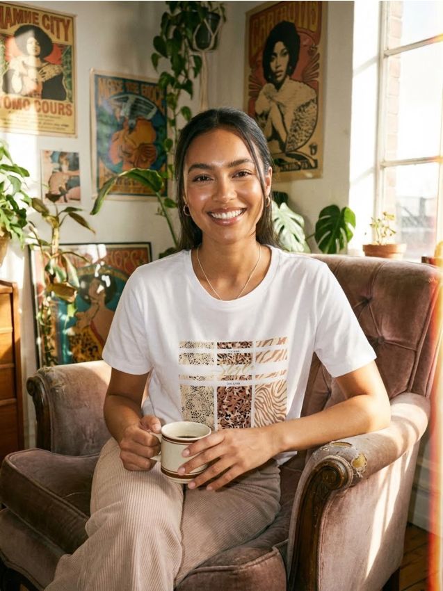 Sinsay - Tricou cu mânecă scurtă - alb