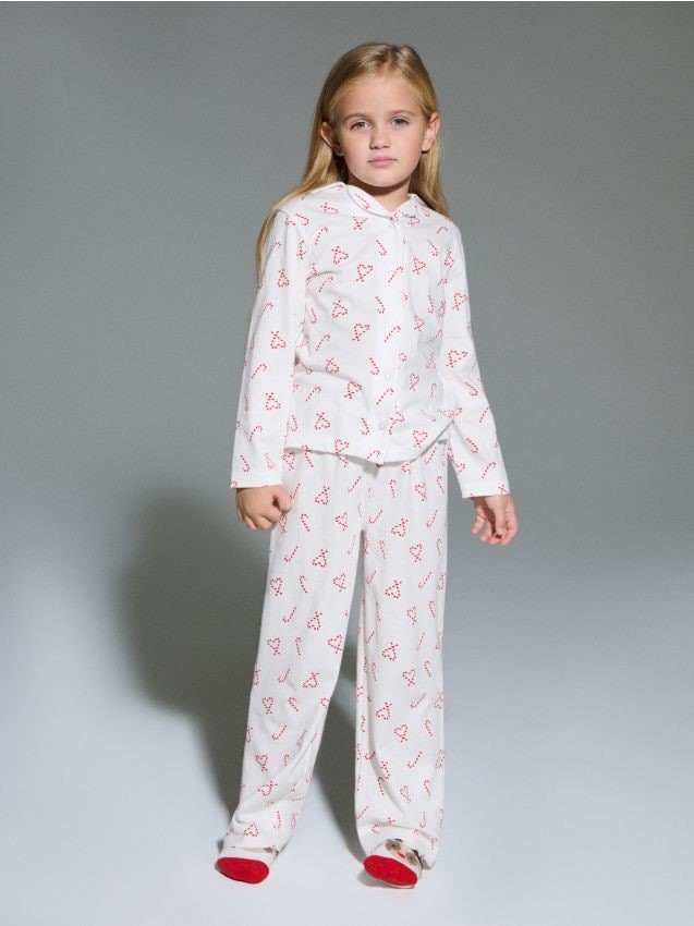 Sinsay - Dvojdielne pyžamo - krémová