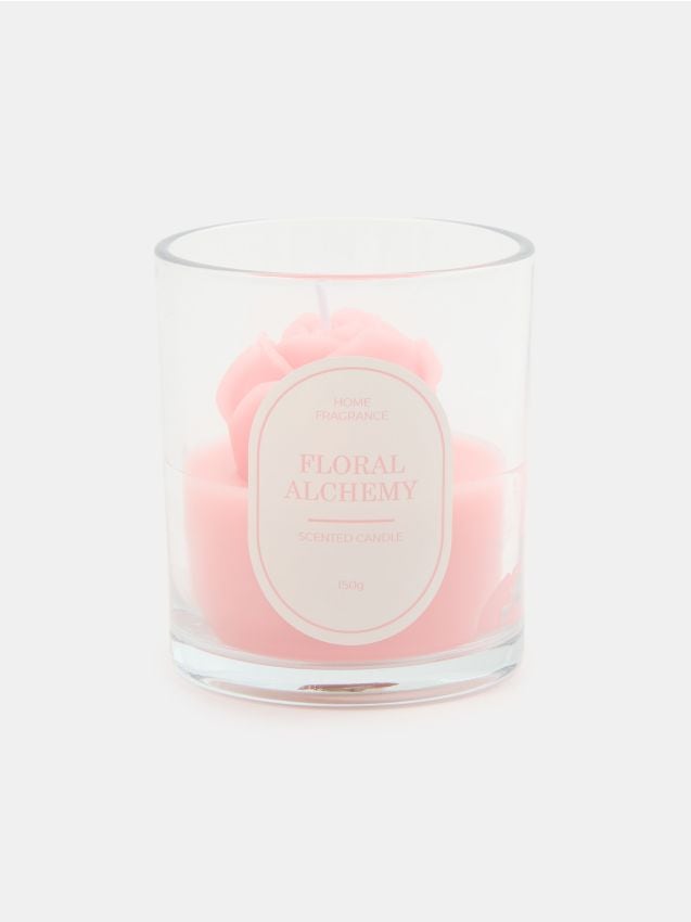 Sinsay - Vonná sviečka Floral Alchemy - pastelová ružová