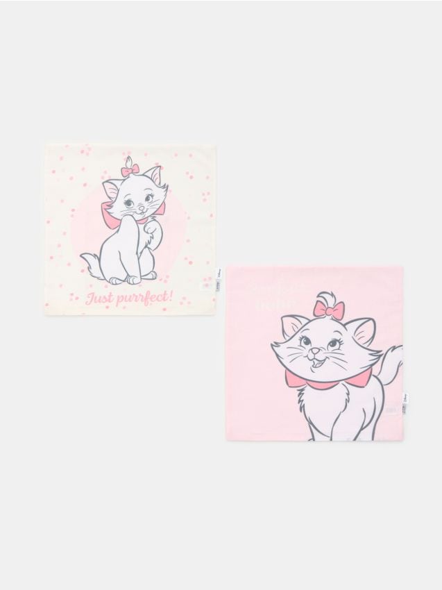 Sinsay - Set de fețe de pernă din bumbac cu imprimeu The Aristocats - roz