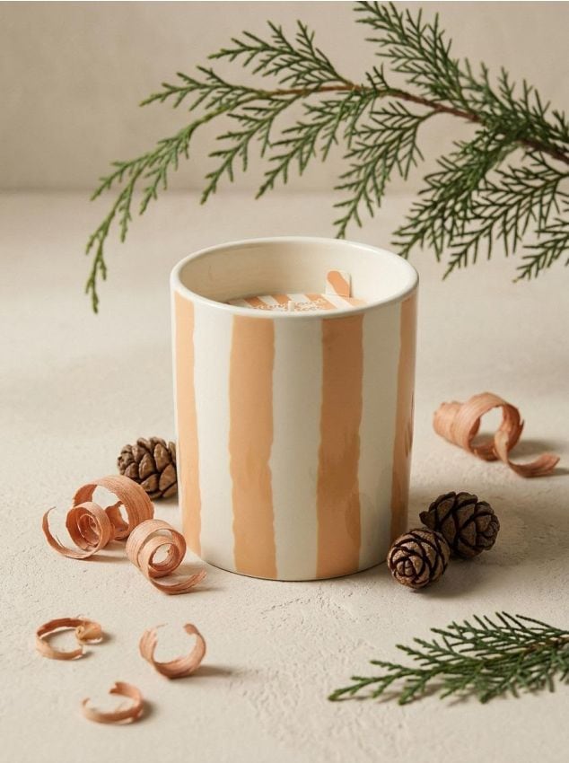 Sinsay - Lumânare parfumată Cedarwood & Cypress - galben-muștar