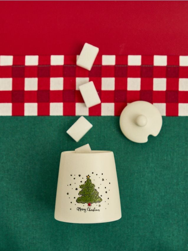 Sinsay - Vianočná cukornička s motívom stromčeka - zelená