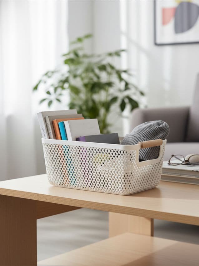 Sinsay - Coș pentru depozitare - alb