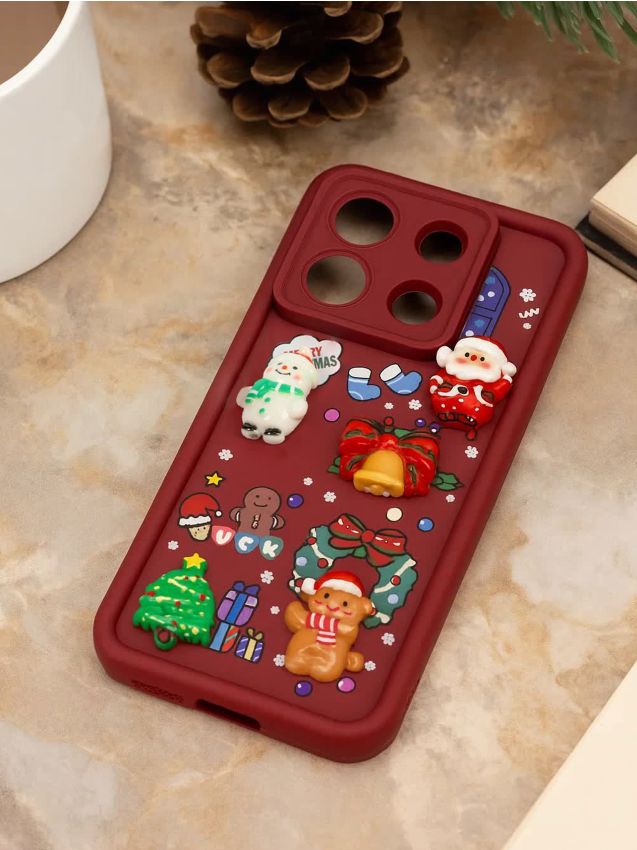 Sinsay - Vianočné puzdro na Redmi Note 13, 13 Pro - červená