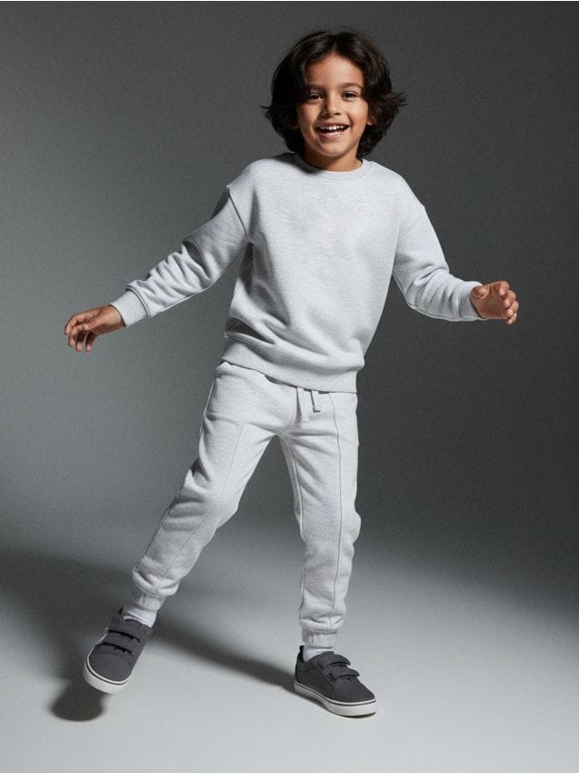 Sinsay - Nohavice s prešívaním - svetlošedá