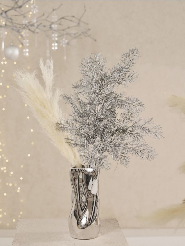 Sinsay - Ozdobná umelá rastlina - strieborná