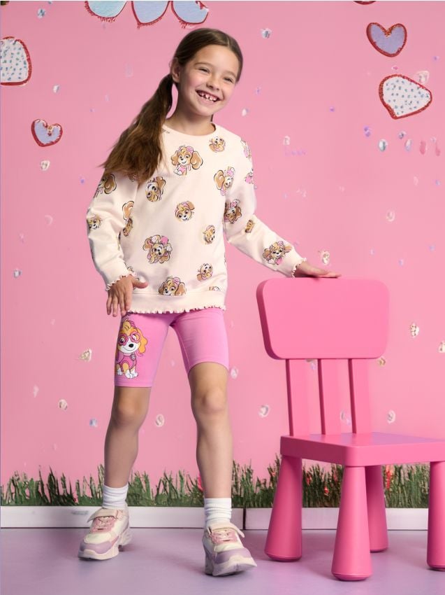 Sinsay - Legginsy 3 pack Psi Patrol - różowy