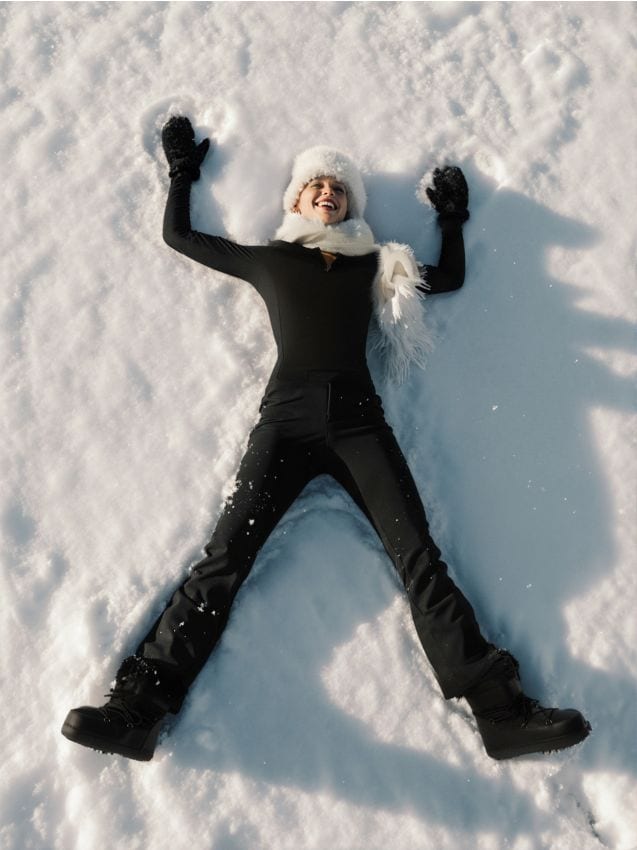 Sinsay - Legíny s kožúškovou podšívkou - čierna