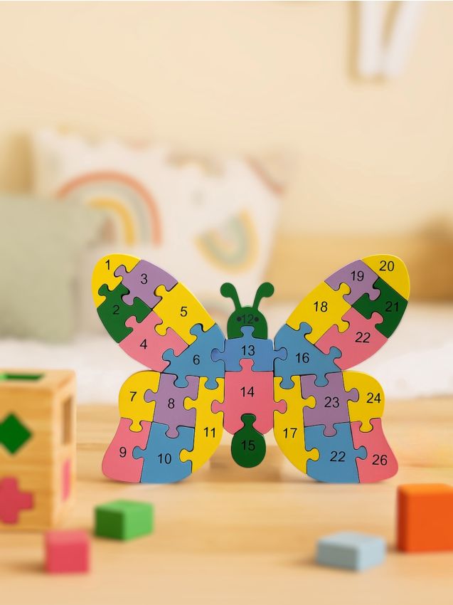 Sinsay - Drevené puzzle - viacfarebná