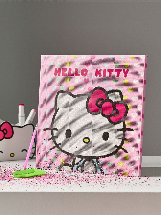 Sinsay - Set pentru pictură cu diamante Hello Kitty - roz