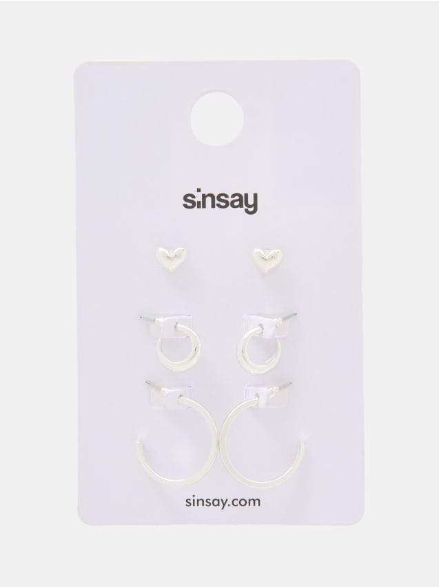 Ohrringe, 3er-Pack - SINSAY