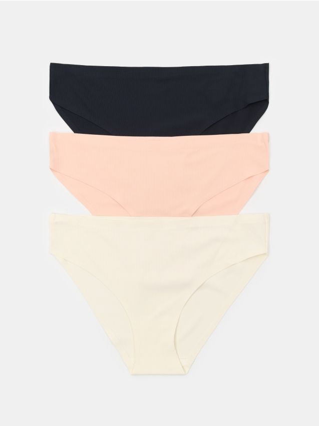 Sinsay - Chiloți tip slip cu nervuri set de 3 - multicolor