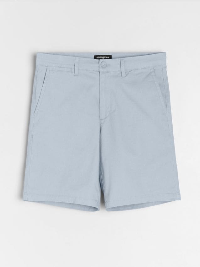 Sinsay - Pantaloni scurți chino - albastru-pal