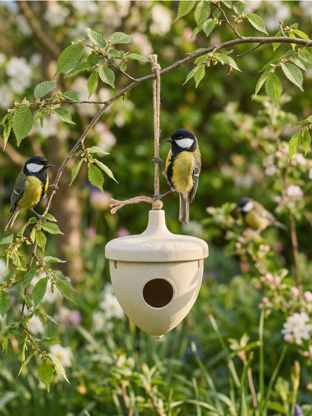 Sinsay - Hrănitoare pentru păsări în formă de ghindă - bej