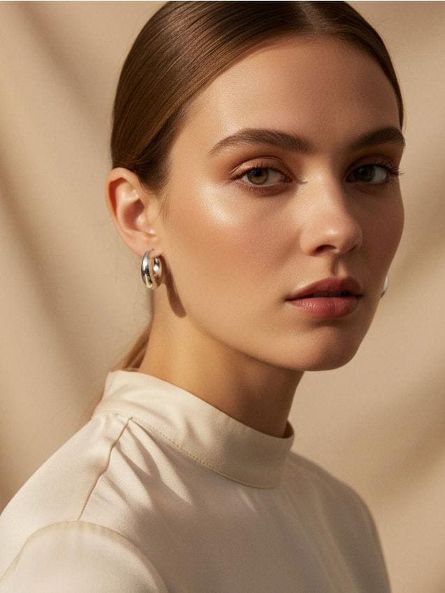 Sinsay - Súprava 2 párov náušníc - strieborná