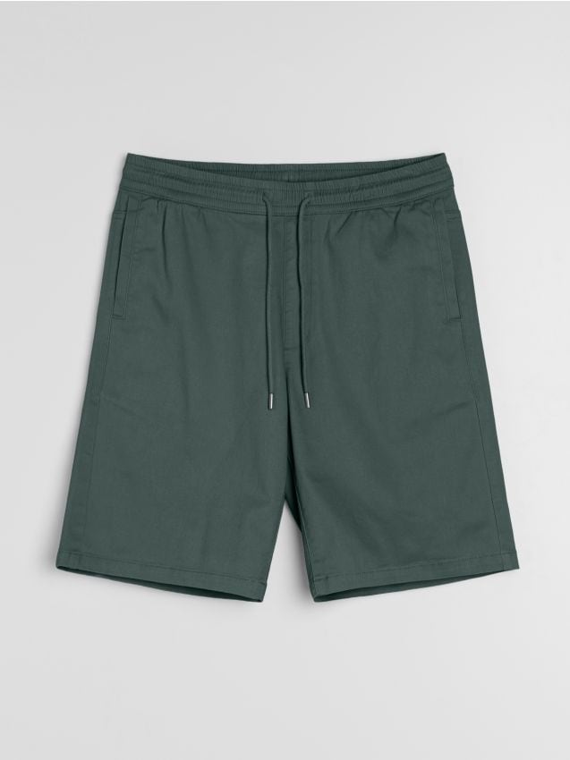 Sinsay - Pantaloni scurți jogger, cu conținut ridicat de bumbac - albastru-verzui