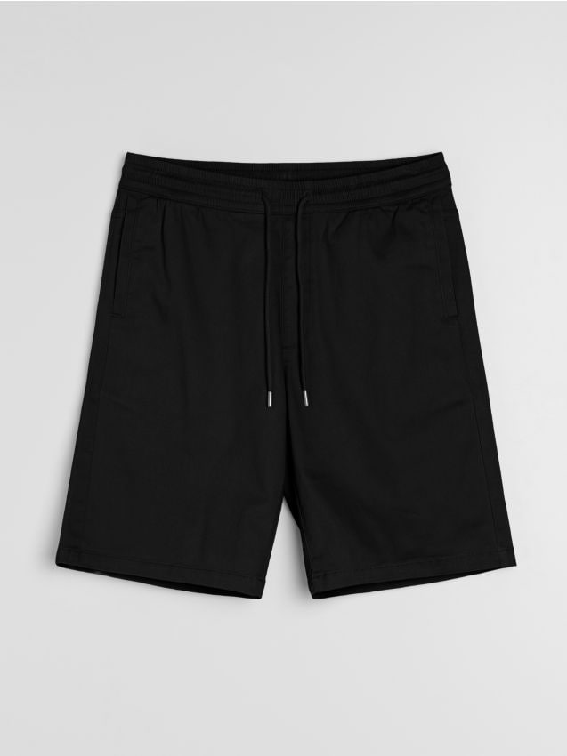 Sinsay - Pantaloni scurți jogger, cu conținut ridicat de bumbac - negru