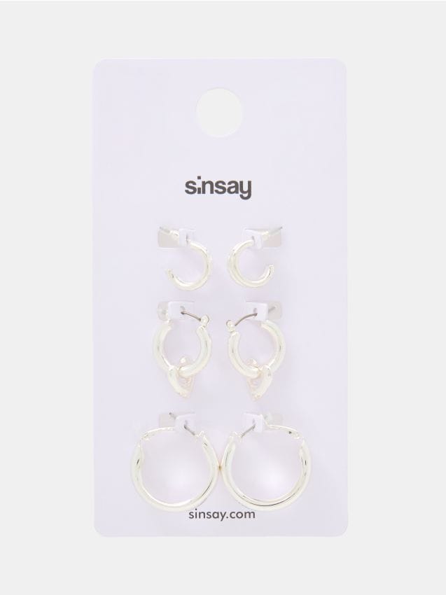 Kolczyki 3 pack - SINSAY