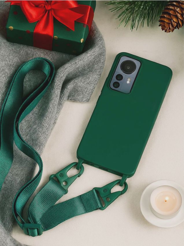 Sinsay - Puzdro na Samsung S24, S24 Ultra na šnúrke - modrozelená