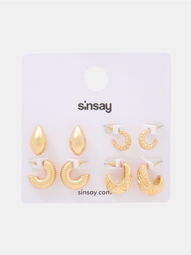 Kolczyki 4 pack - SINSAY