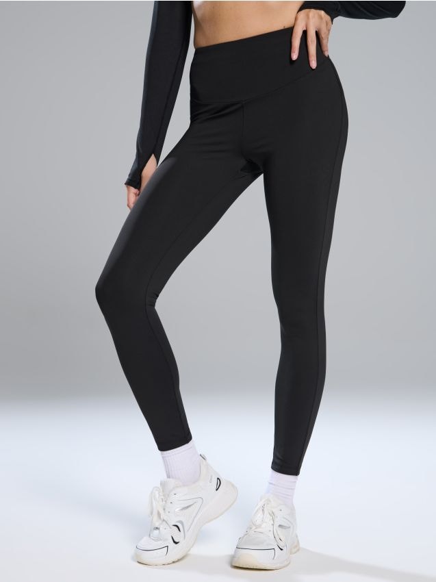 Sinsay - Legginsy sportowe - czarny