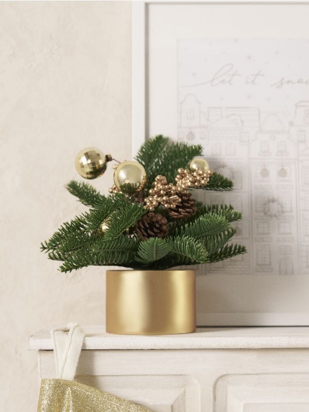 Sinsay - Ozdobná umelá rastlina - zlatá